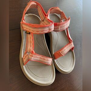 Teva Women's Sandals - Orange and Tan